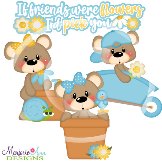 Franklin & Frannie If Friends Were Flowers SVG Cutting Files Franklin & Frannie If Friends Were Flowers SVG Cutting Files